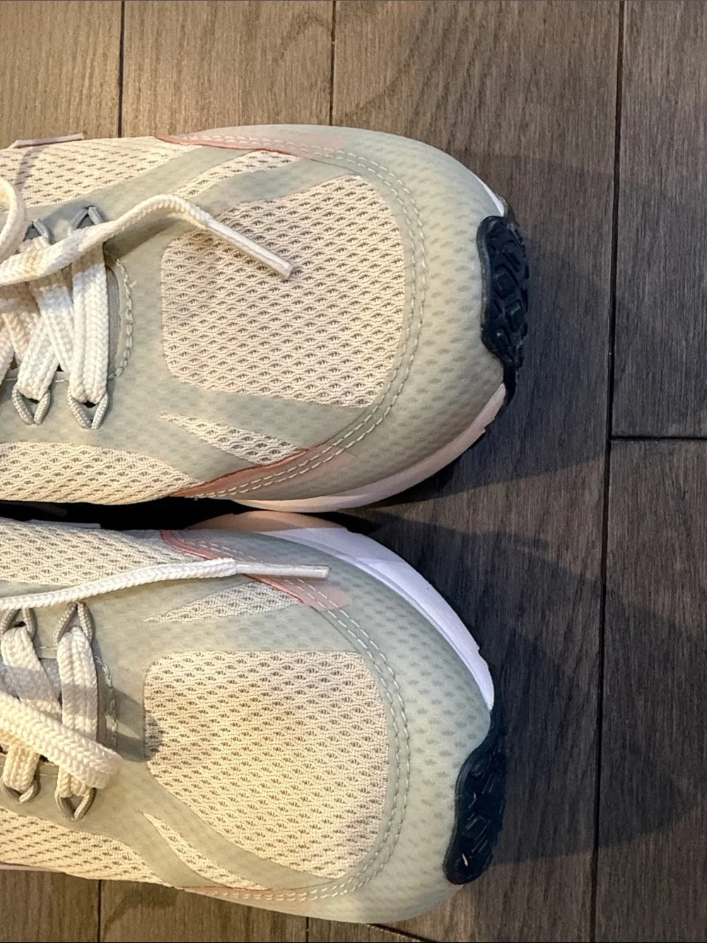Veja Women’s Cream Sneakers with Pastel Pink, Mint & Peach Accents